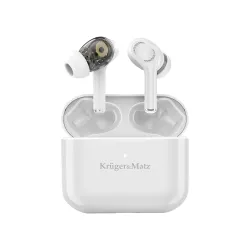 Słuchawki bezprzewodowe Kruger & Matz M4 Pro KMPM4 Dokanałowe Bluetooth 5.0 Biały