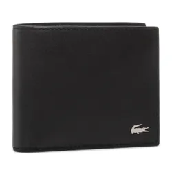 Большой мужской кошелек Lacoste Small Billfold Nh1115fg Black 000