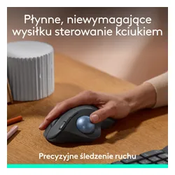 Myszka Logitech M575S bezprzewodowa szara