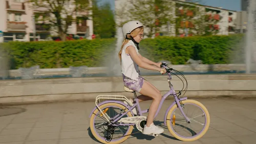 Rower dziecięcy SUN BABY Flower Bike 20 cali dla dziewczynki Lawendowy