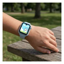 Smartwatch Kiano Watch Alpha Kid Funkcje AI GPS 4G Niebieski