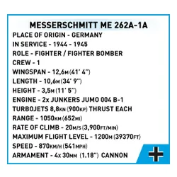 Конструктор COBI Messerschmitt Me262 A-1a