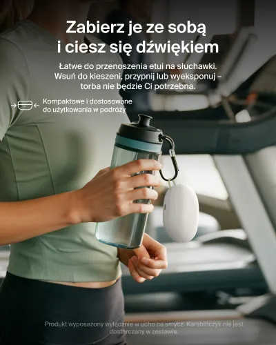 Słuchawki bezprzewodowe Belkin SoundForm ActiveFit Dokanałowe z zaczepami Bluetooth 5.4 Kremowy