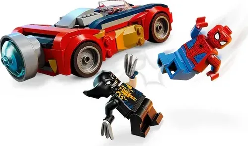 LEGO Super Heroes Marvel 76336 Spider-Man w samochodzie kontra zvenomowany Wolverine