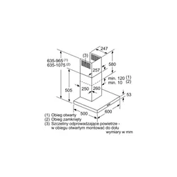 Okap Bosch DWB66DM50 Srebrny