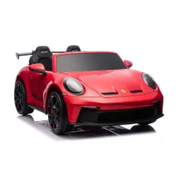 Samochód Na Akumulator Dla 2 Dzieci Porsche 911 Gt3 24V Eva LED 2 Silniki
