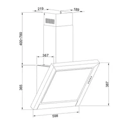 Вытяжка Amica OKP6241S черный