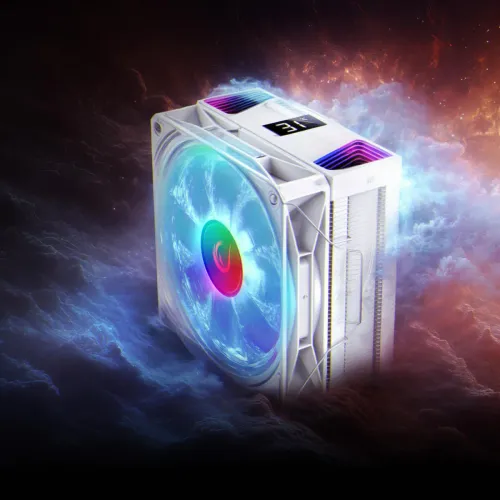 Chłodzenie Rampage Octagon C70 ARGB Infinity PWM Biały