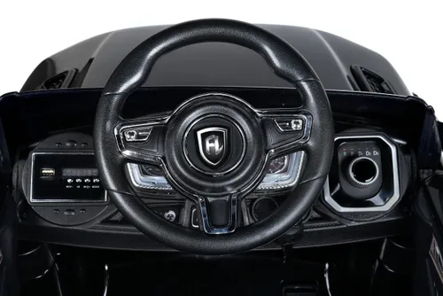 Samochód dla dziecka BAMBI RACER Land Rover Suv Jeep 1 osobowy Błyszczący Czarny