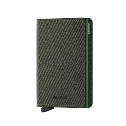 Küçük RFID Cüzdan Slimwallet Gizli Büküm Yeşili