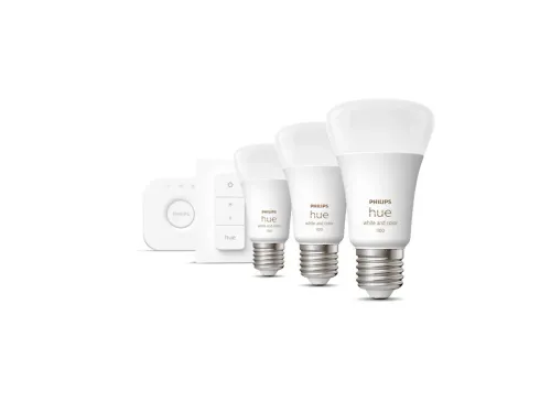 Żarówka LED Philips Hue White and Colour Ambiance E27 3 szt. Zestaw startowy