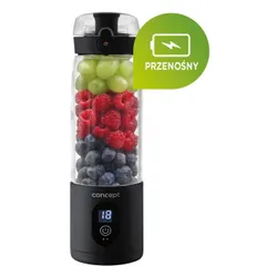 Blender personalny CONCEPT Smoothie FitMaker SM4001 Bezprzewodowy Czarny