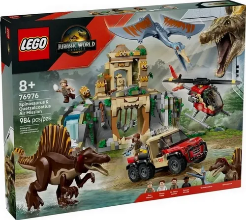 LEGO Jurassic World 76976 Powietrzna misja z kecalkoatlem i spinozaurem
