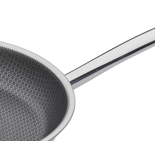 SPRING VULCANO CUT RESIST PURE – patelnia z powłoką nieprzywierającą śred. 24 cm stal nierdzewna 18/0