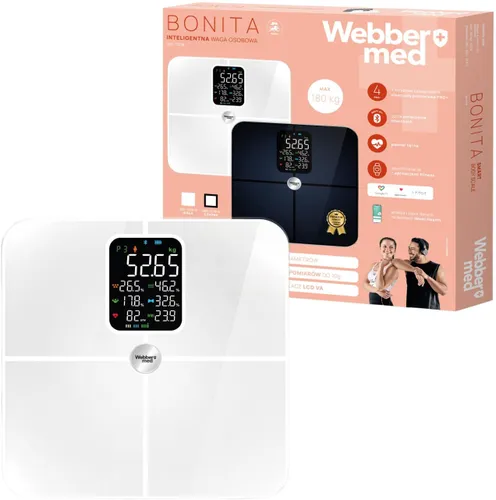 Waga łazienkowa WEBBER Bonita SBS-1321B-W Biały