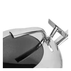 TESCOMA President 30 cm czarna - patelnia / wok nieprzywierający z pokrywką