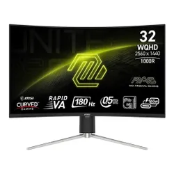 Minitor MSI Mag 325CQRF-QD E2 31.5" 2560x1440px 180Hz 1 ms [MPRT] Curved