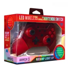 Pad Armor3 NuChamp Wireless Game Controller LED do Nintendo Switch Bezprzewodowy Czerwony