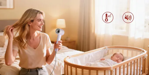 Suszarka COSHARE HD22E SuperFlowSE Fioletowy 1500W