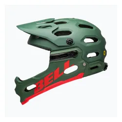 Kask rowerowy Bell Full Face Super 3R MIPS matte dark green/infrared