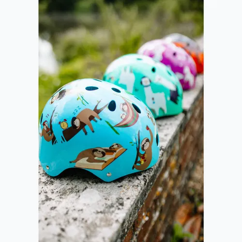 Kask rowerowy dziecięcy Hornit Sloth blue/brown