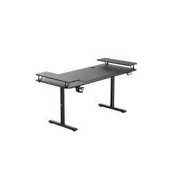 Biurko Ultradesk HIGHLANDER XXL 160cm Regulacja wysokości Czarny