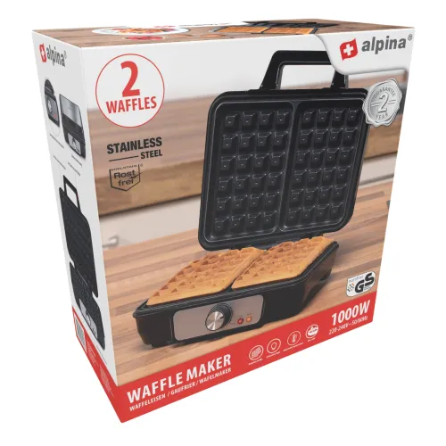Gofrownica Alpina BL-22325 1000W Regulacja temperatury