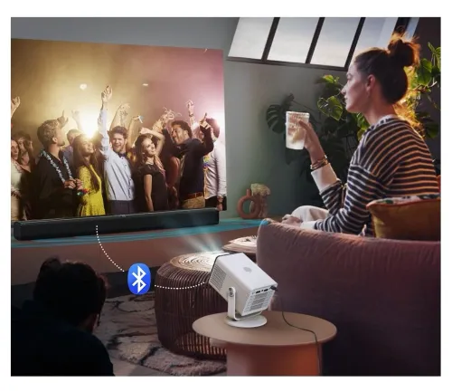 Projektor HP MC400 HD Smart LED Bluetooth Wi-Fi Biały