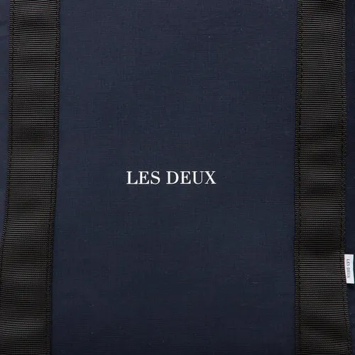 Les Deux timp Ripstop Rolltop Rucsac LDM940022 întuneric Bleumarin / Alb 460201