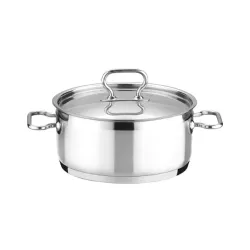 TESCOMA Home Profi niski 4 l - garnek ze stali nierdzewnej z pokrywką