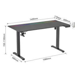 Biurko MAD DOG GD600K Czarny