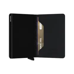 Küçük RFID Cüzdanı Slimwallet Gizli Gerçekleştirilen-siyah