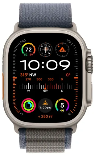 Smartwatch Apple Watch Ultra 2 GPS + сотовый титановый чехол 49 мм браслет Альпийский синий L