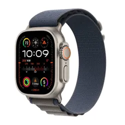 Apple Watch Ultra 2 GPS + сотовый 49 мм Титан + синий ремешок Alpine (S)