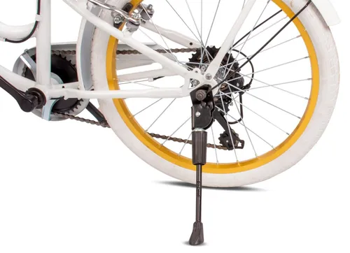 Rower dziecięcy SUN BABY Heart Bike 20 cali dla dziewczynki Biało-złoty