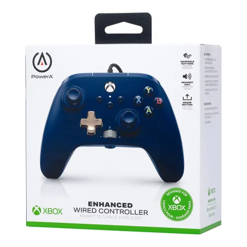 Powera Enhanced Midnight Blue Pad для Xbox Series X / S, Xbox One, ПК-проводной