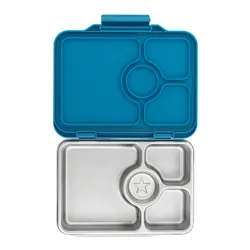 Lunchbox 4-komorowy Yumbox Pret ze stalową tacą - normandy blue