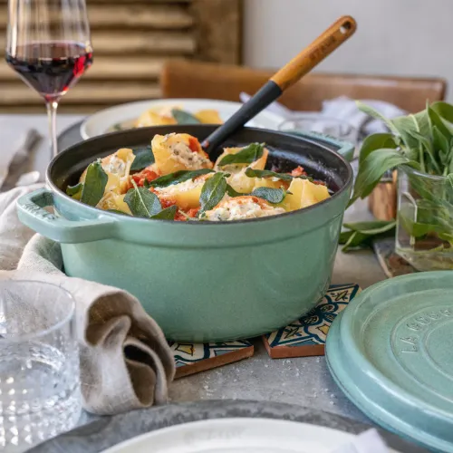 STAUB La Cocotte 6,7 l miętowy - garnek żeliwny z pokrywką