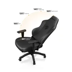 Fotel Anda Seat Phantom 3 L Gamingowy do 120kg Skóra ECO Czarny