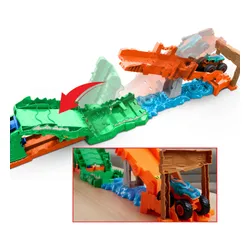 Tor Hot Wheels Monster Trucks Rajdowe wyzwanie Paszcza Krokodyla JJN45