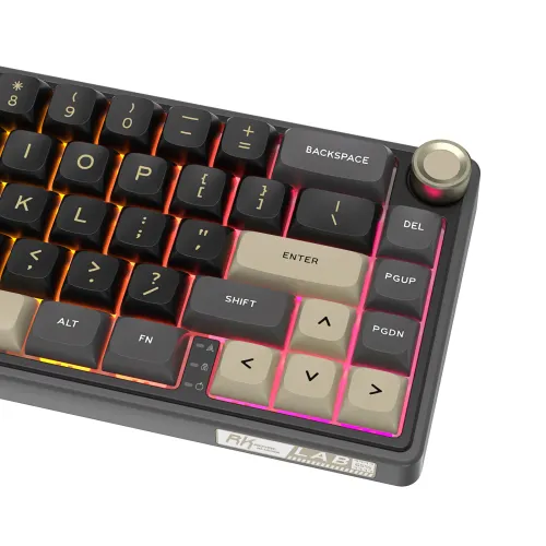 Klawiatura mechaniczna Royal Kludge RK-R65 Phantom Brown Switch Czarno-Szary