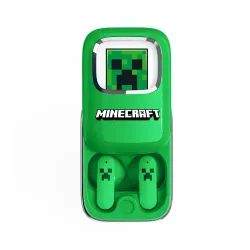 Słuchawki bezprzewodowe z mikrofonem OTL Technologies Minecraft Creeper Slide TWS Douszne Zielony