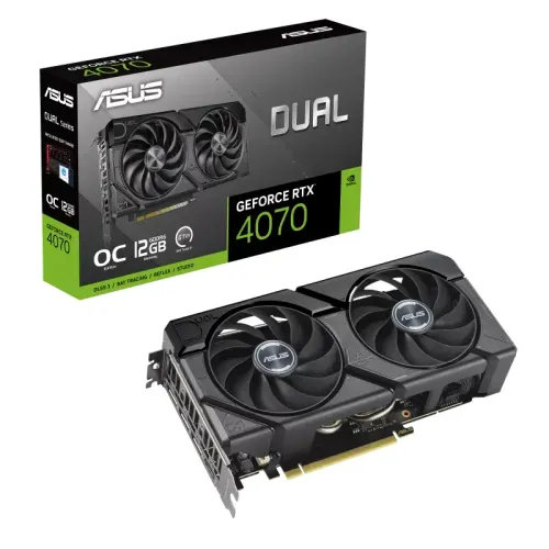 Karta graficzna ASUS Dual GeForce RTX 4070 EVO OC Edition 12GB GDDR6 12GB GDDR6 192bit DLSS 3