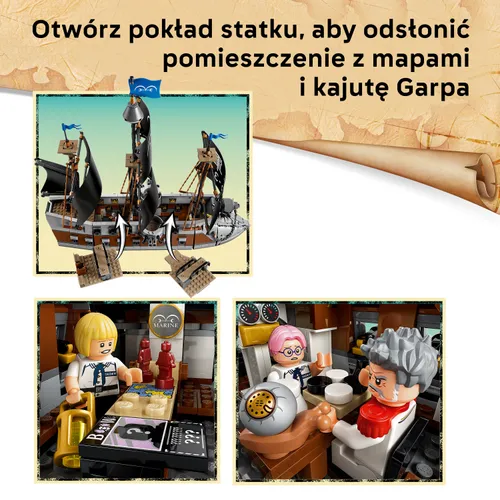 LEGO ONE PIECE 75646 Okręt Garpa, zestaw klocków 9+