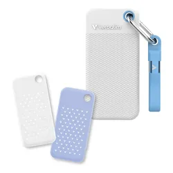 Dysk VERBATIM Pocket 2TB SSD Biało-jasnoniebieski