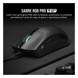 Myszka gamingowa Corsair Sabre Pro RGB Champion Series Czarny