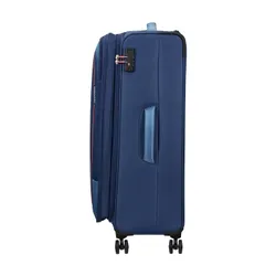 Большой расширяемый чемодан American Tourister Pulsonic-combat navy