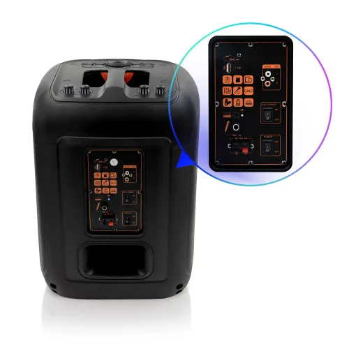 Power Audio Musicmate MM-SC1000 PartyPowerX 400W Bluetooth Radio FM Czarny
