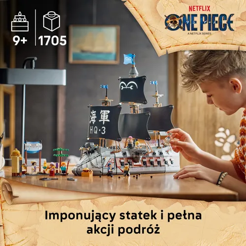 LEGO ONE PIECE 75646 Okręt Garpa, zestaw klocków 9+