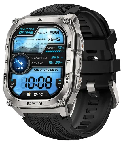 Smartwatch KOSPET Tank M4 Srebrny